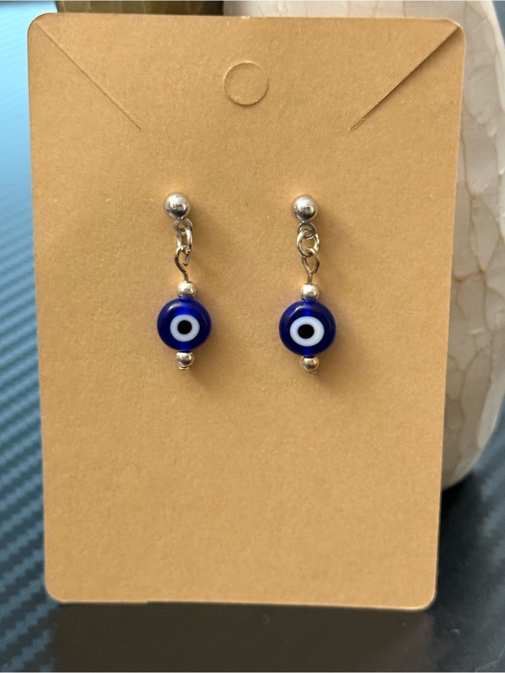 Blue Evil Eye Handmade Drop Earrings
